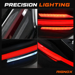 2020-2026 Toyota Corolla Sedan Sequential LED Tail Lights Assembly Full-Width Bar — lighting details — T-COR20-SRT