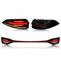 2020-2026 Toyota Corolla Sedan Sequential LED Tail Lights Assembly Full-Width Bar — main product view — T-COR20-SRT