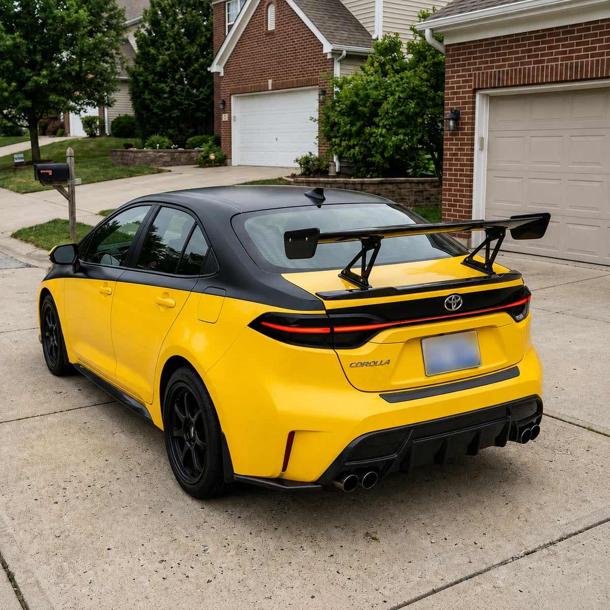2020-2026 Toyota Corolla Sedan Sequential LED Tail Lights Assembly Full-Width Bar — rear end -view — T-COR20-SRT