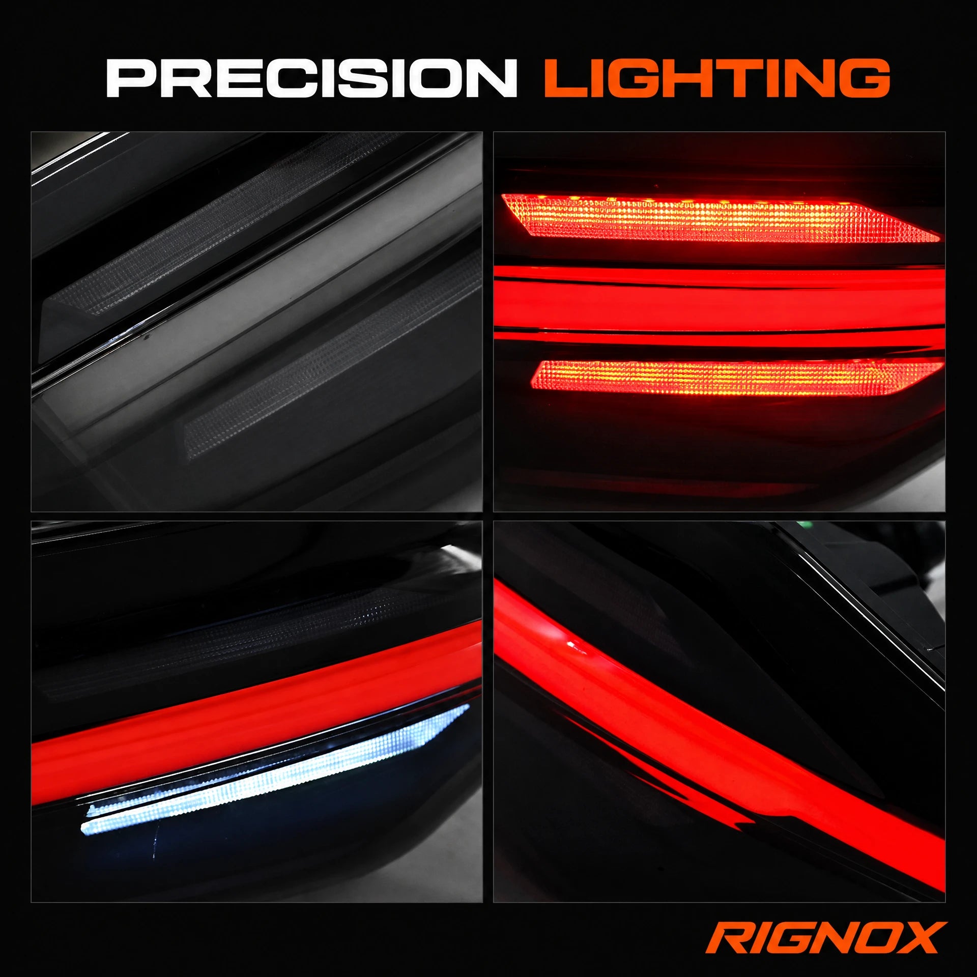 2020-2026 Toyota Corolla Sedan Sequential LED Tail Lights Assembly Full-Width Bar — lighting details — T-COR20-SWT