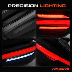 2020-2026 Toyota Corolla Sedan Sequential LED Tail Lights Assembly Full-Width Bar — lighting details — T-COR20-SWT