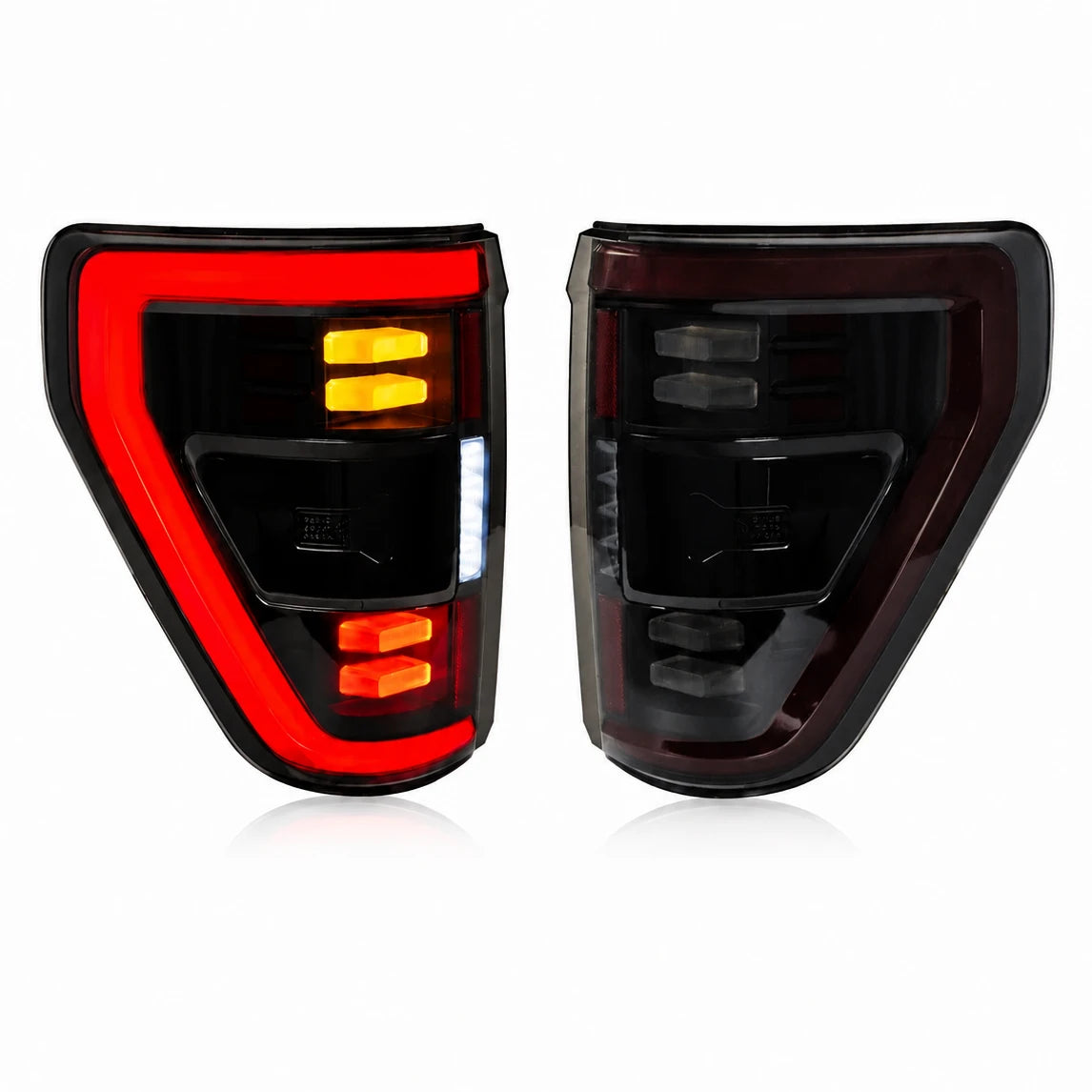 2021-2023 Ford F-150 LED Tail Lights — main product view — T-F150-21-XL — T-F150-21-MID — T-F150-21-HI