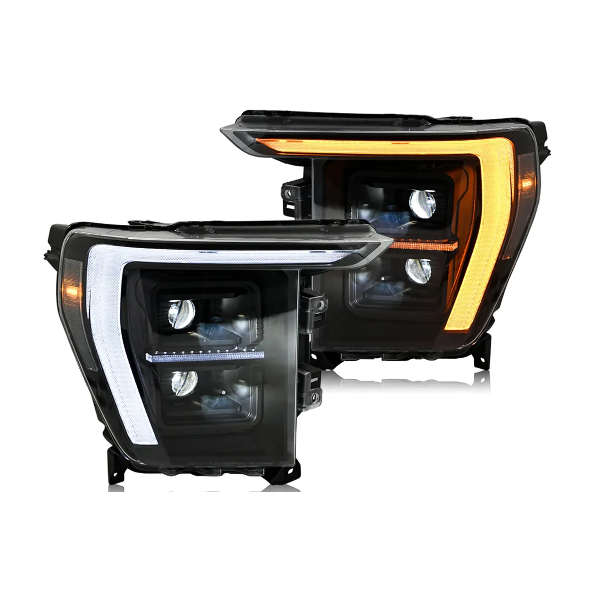 2021-2023 Ford F-150 LED Dual Projector Headlights — main product view — H-F150-21-HAL H-F150-21-LED