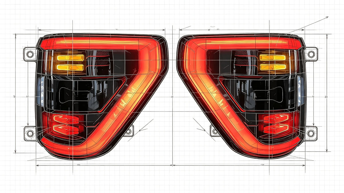 2021-2023 Ford F-150 LED Tail Lights Assembly