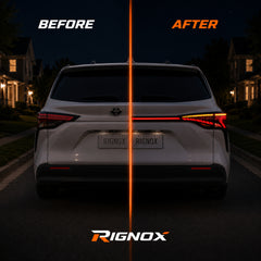 2021-2024 Toyota Sienna Sequential LED Tail Lights — smoked supplement02