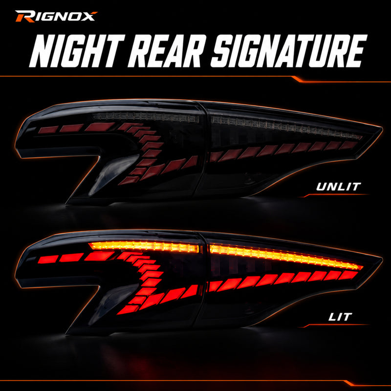 2021-2024 Toyota Sienna Sequential LED Tail Lights — smoked supplement04