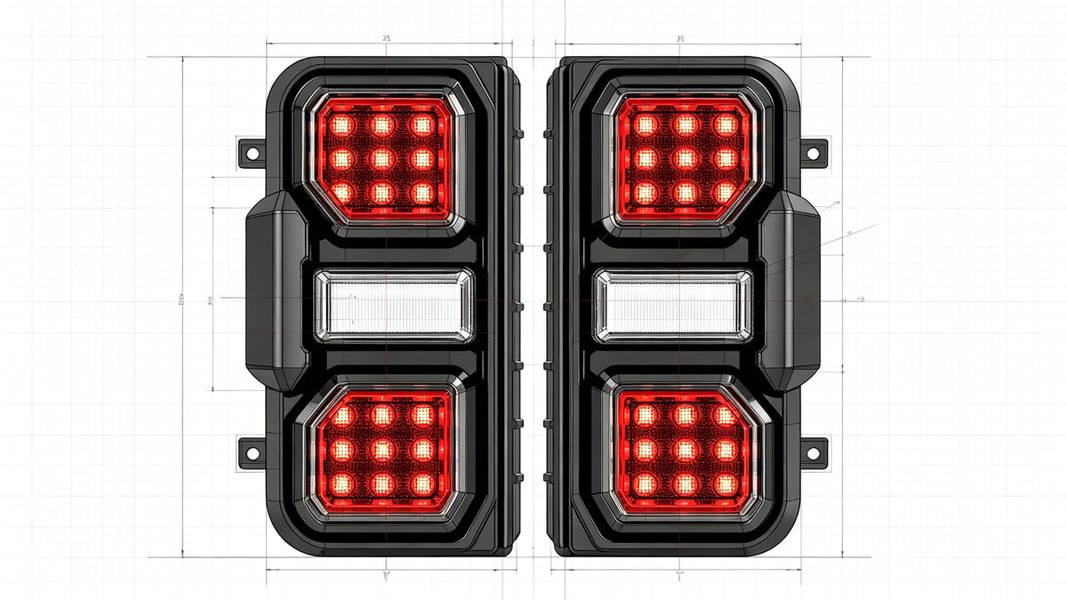 2021-2026 Ford Bronco LED Tail Lights Assembly