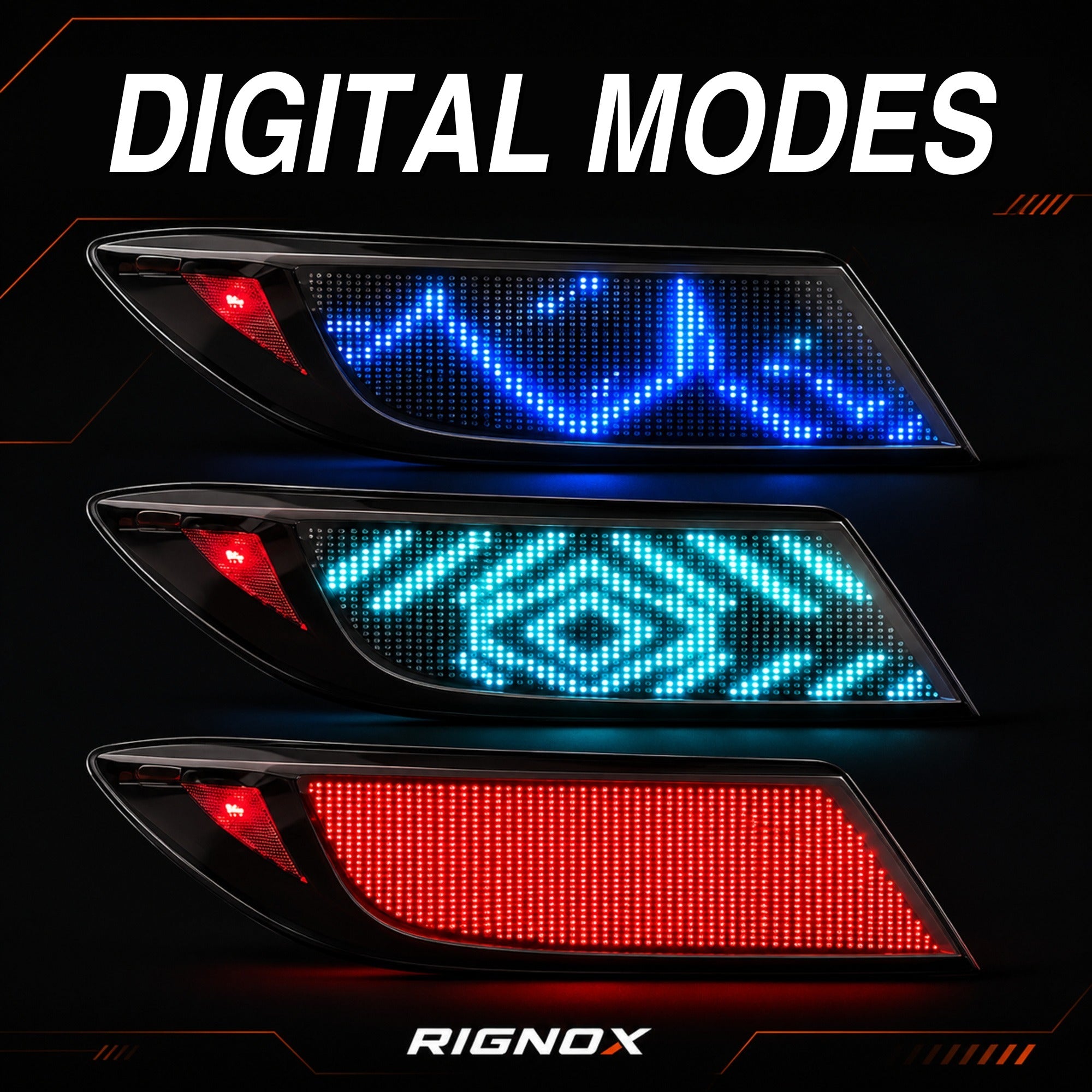 2022-2026 Toyota GR86 / Subaru BRZ Sequential LED Tail Lights — digital RGB digital modes - T-GR86-SDG