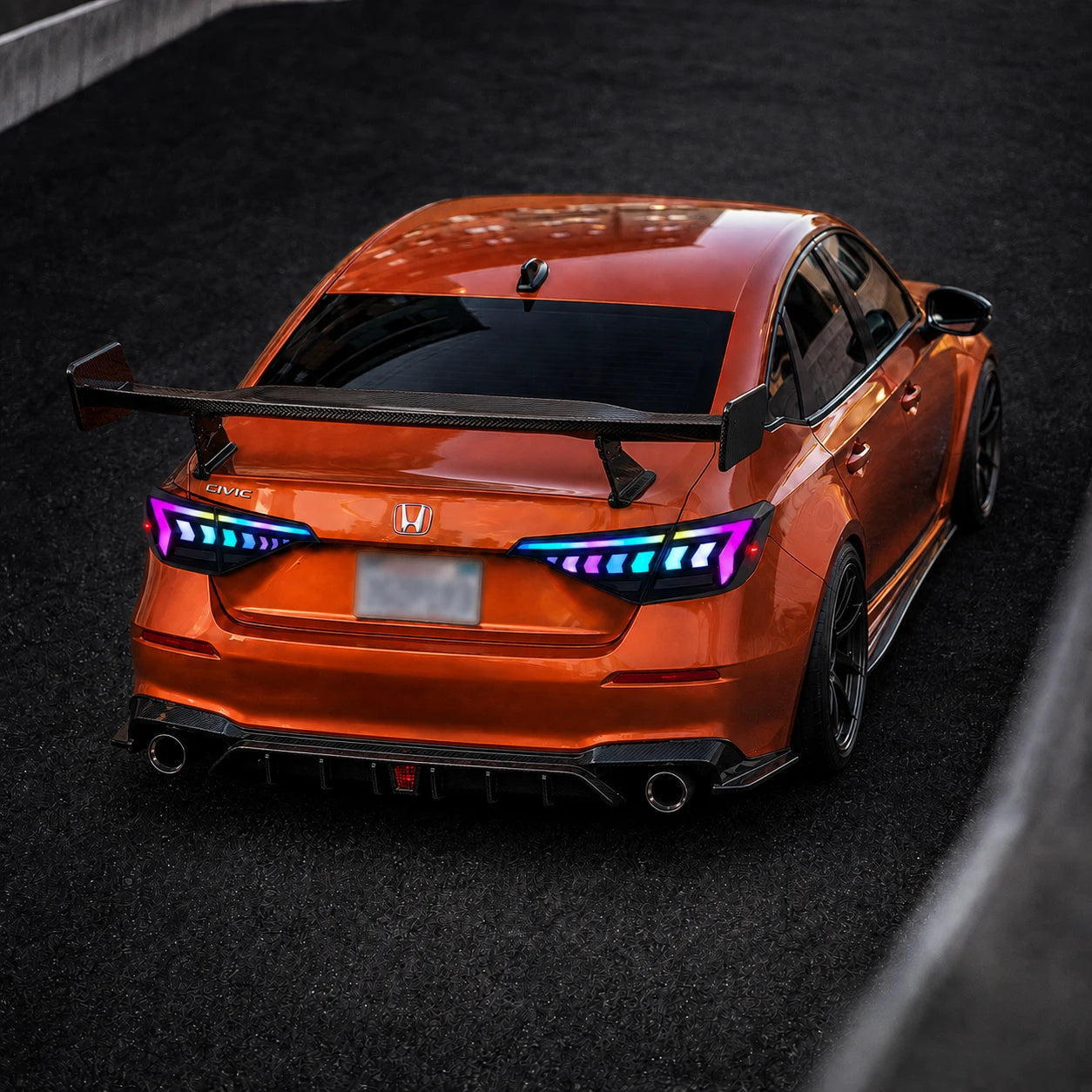 2022-2026 Honda Civic 11th Gen Sedan Sequential LED Tail Lights — appealing from any angle — T-CIV11-AR-SRGB