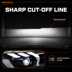 2022-2026 Honda Civic 11th Gen LED Projector Headlights — clear function11 - H-CIV11-CW