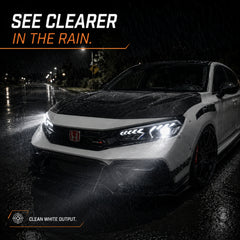 2022-2026 Honda Civic 11th Gen LED Projector Headlights — clear scene08 - H-CIV11-CW