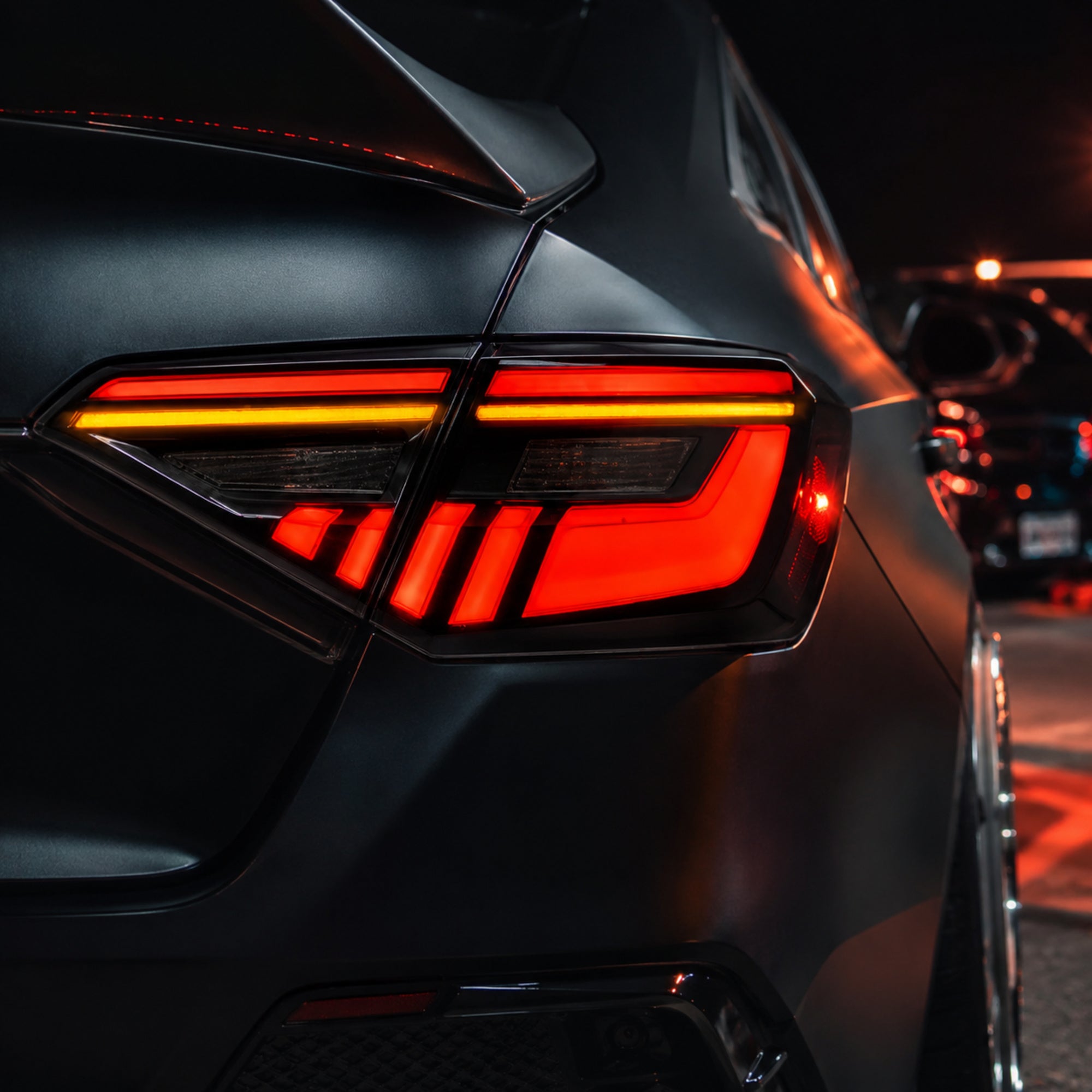 2022-2026 Honda Civic 11th Gen Sedan Sequential LED Tail Lights — smoked sequential LED close up detail 04 0e8f1df3 82fd - T-CIV11-BL-SW