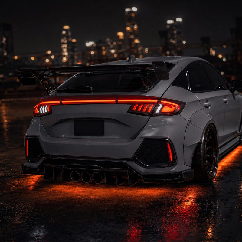 2022-2026 Honda Civic Hatchback LED Tail Lights | Smoke Red / White, Sequential-20