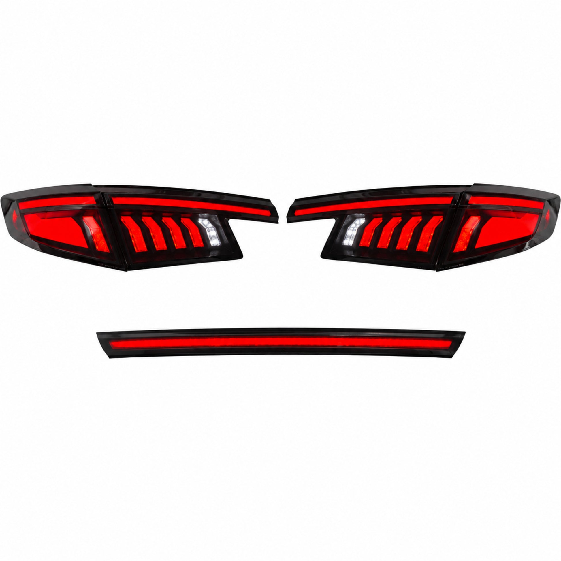 2022-2026 Honda Civic Hatchback LED Tail Lights | Smoke Red / White, Sequential-11