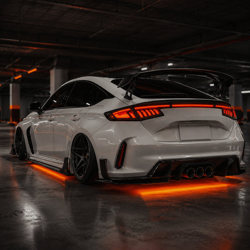 2022-2026 Honda Civic Hatchback LED Tail Lights | Smoke Red / White, Sequential-3