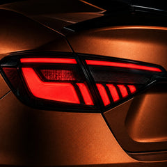 2022-2026 Honda Civic 11th Gen Sedan Sequential LED Tail Lights — lens detail — T-CIV11-BL-SR