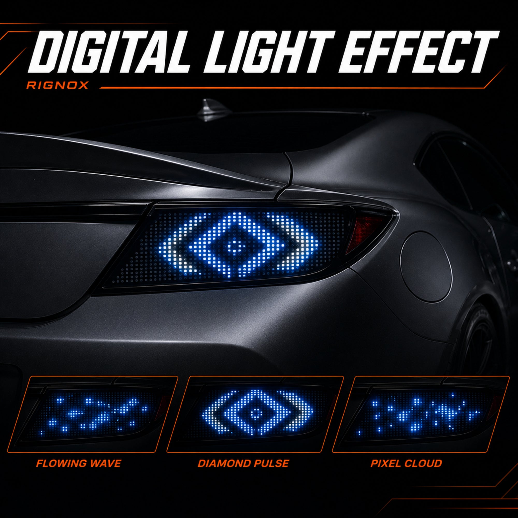 2022-2026 Toyota GR86 / Subaru BRZ Sequential LED Tail Lights — digital RGB digital effect10 - T-GR86-SDG