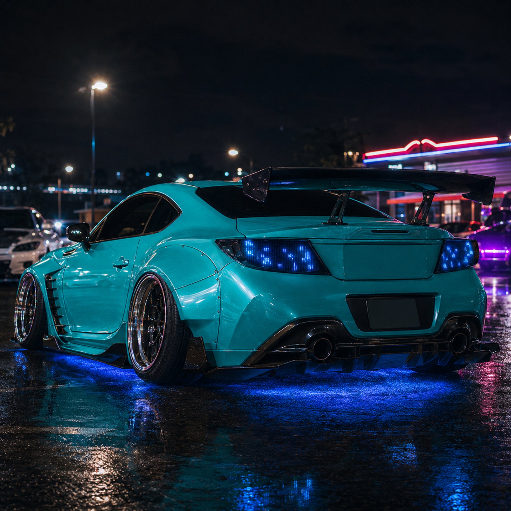 2022-2026 Toyota GR86 / Subaru BRZ Sequential LED Tail Lights — digital RGB scene02 - T-GR86-SDG