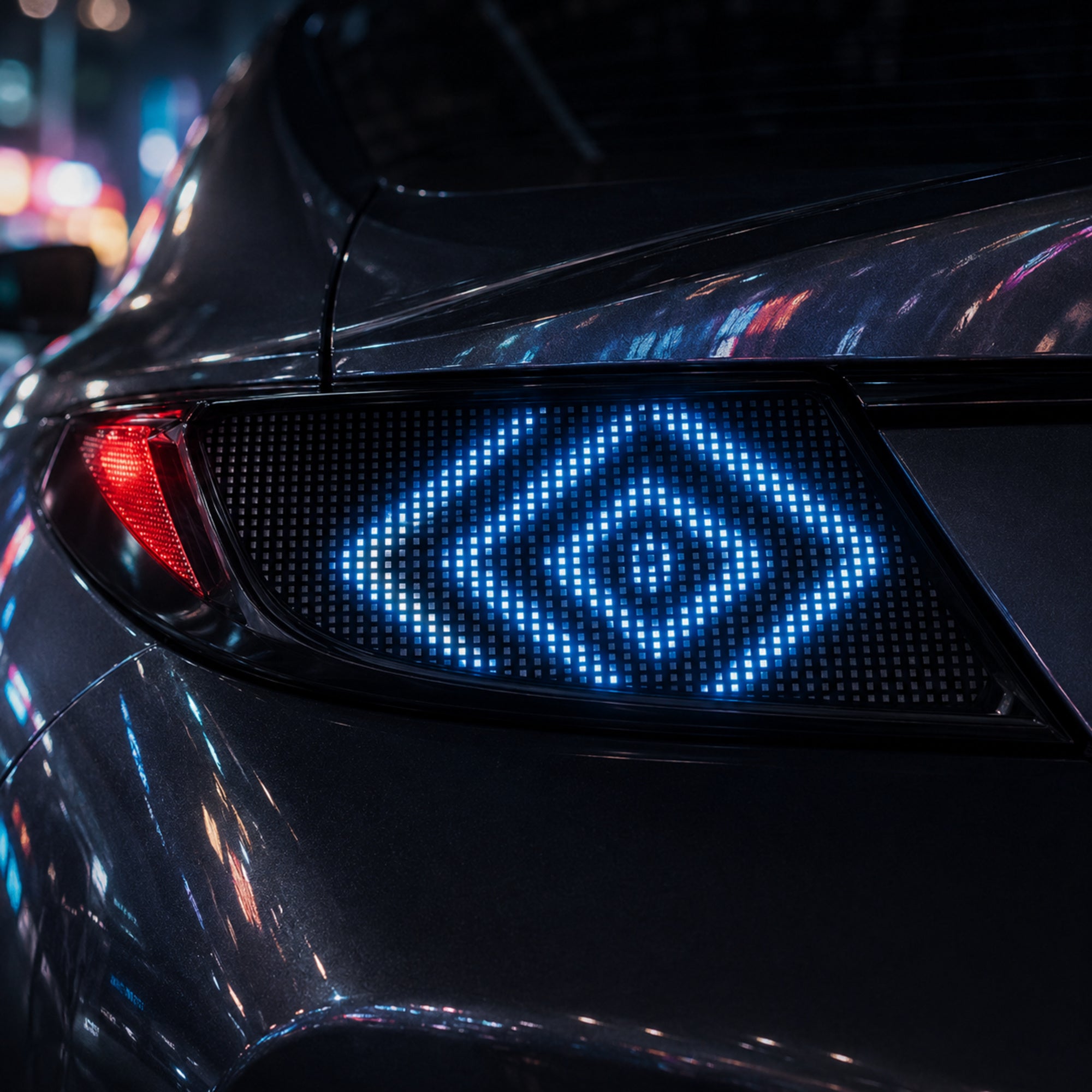 2022-2026 Toyota GR86 / Subaru BRZ Sequential LED Tail Lights — digital RGB tail light close up07 - T-GR86-SDG
