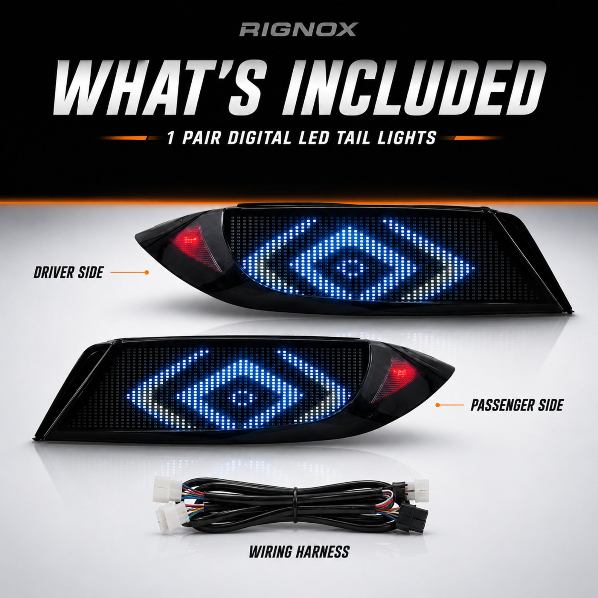 2022-2026 Toyota GR86 / Subaru BRZ Sequential LED Tail Lights — digital RGB what included16 - T-GR86-SDG