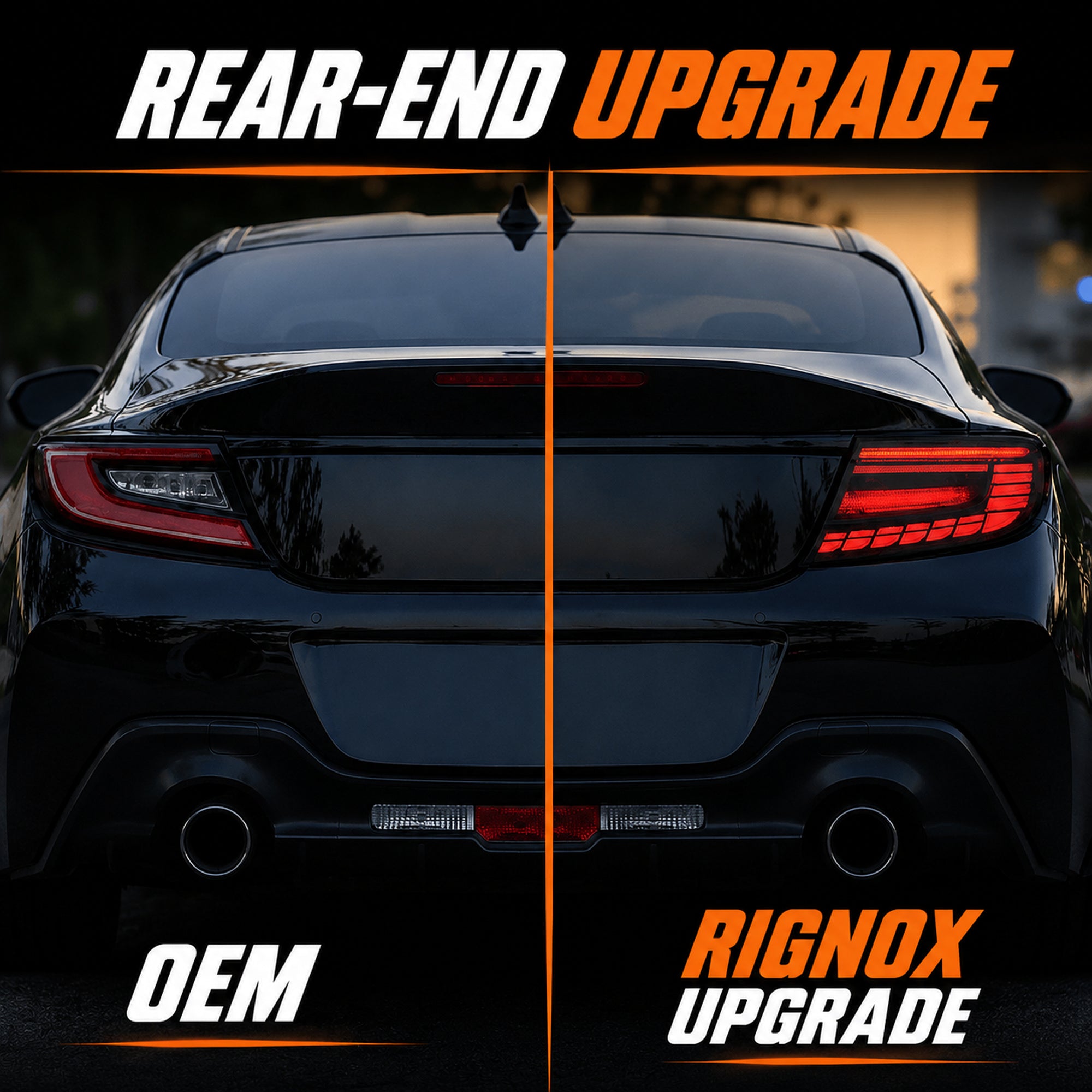 2022-2026 Toyota GR86 / Subaru BRZ LED Tail Lights | Smoke Red / Digital, Sequential Turn Signal