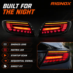 2022-2026 Toyota GR86 / Subaru BRZ Sequential LED Tail Lights — smoked red halo feature summary - T-GR86-SR