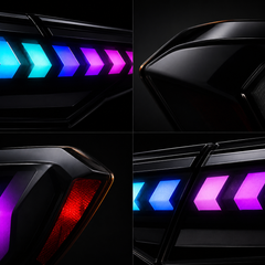 2022-2026 Honda Civic 11th Gen Sedan Sequential LED Tail Lights — detail close-up — T-CIV11-AR-SRGB