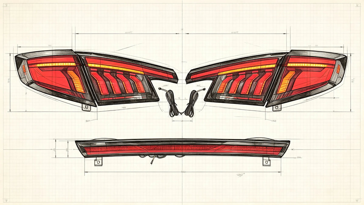 2022-2026 Honda Civic Hatchback / Type R Sequential LED Tail Lights Assembly