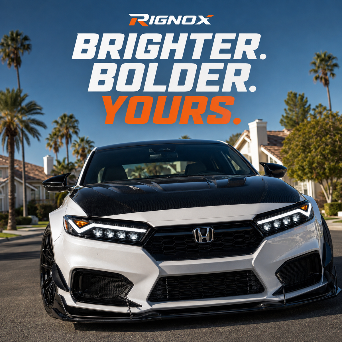 2023-2026 Honda Accord LED Quad Projector Headlights Assembly-7