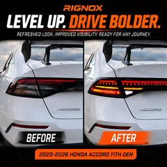 2023-2026 Honda Accord 11th Gen Sequential LED Tail Lights — level-up — T-ACC11-SW
