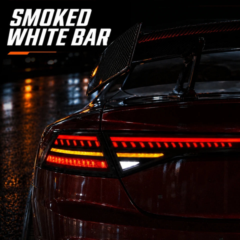 2023-2026 Honda Accord 11th Gen Sequential LED Tail Lights — smoked white bar — T-ACC11-SW