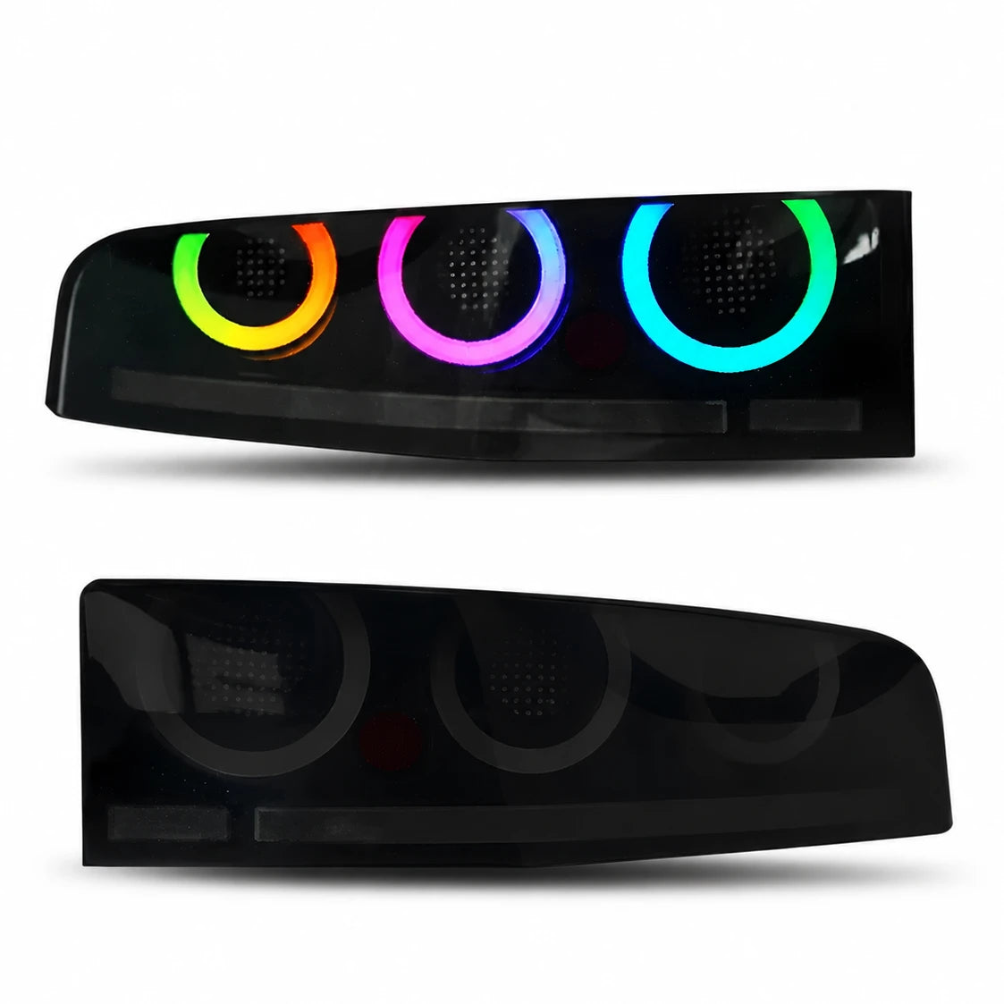 2023-2026 Nissan Z (400Z) RZ34 Triple Halo Sequential LED Tail Lights Assembly — main prodcut view — 
T-400Z23-RGB