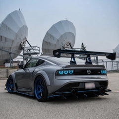 2023-2026 Nissan Z (400Z) RZ34 Triple Halo Sequential LED Tail Lights Assembly — parking in daylight — 
T-400Z23-RGB