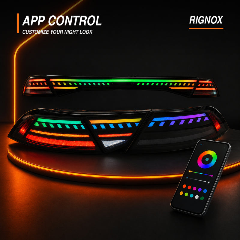 2023-2026 Honda Accord 11th Gen Sequential LED Tail Lights — RGB app control13 - T-ACC11-SRGB