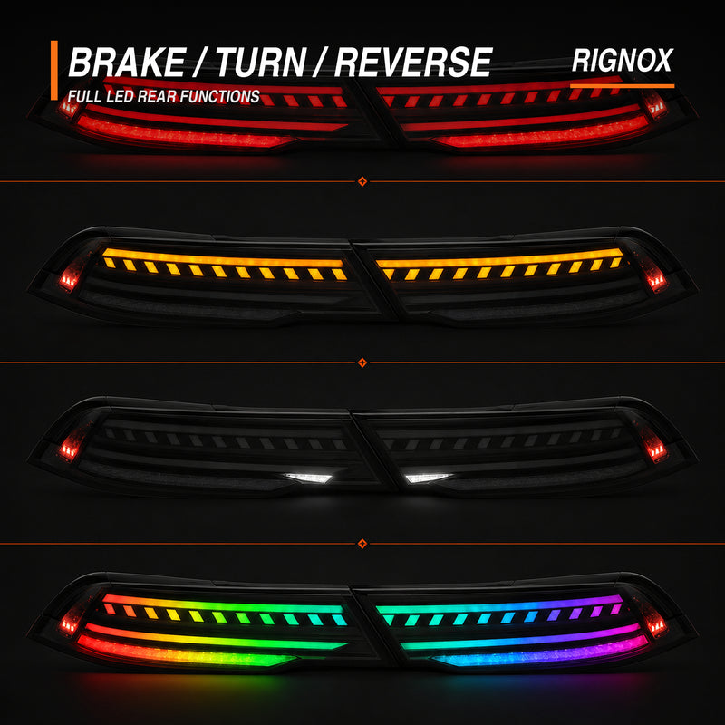 2023-2026 Honda Accord 11th Gen Sequential LED Tail Lights — RGB brake turn reverse11 - T-ACC11-SRGB
