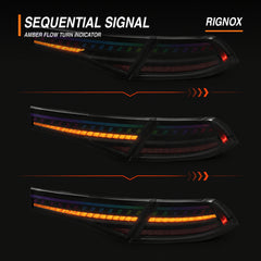 2023-2026 Honda Accord 11th Gen Sequential LED Tail Lights — RGB sequential signal15 - T-ACC11-SRGB
