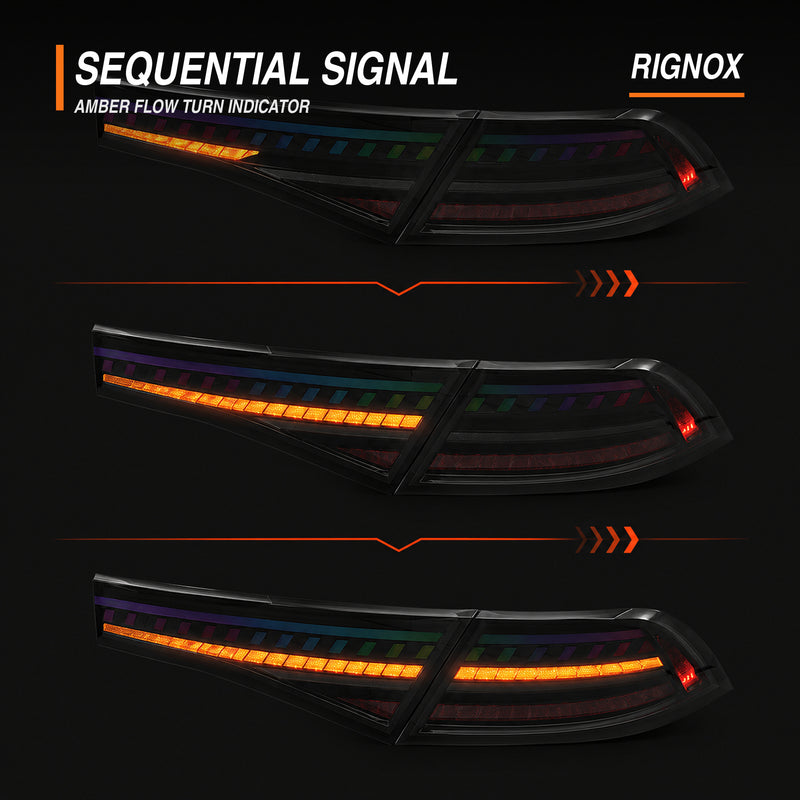 2023-2026 Honda Accord 11th Gen Sequential LED Tail Lights — RGB sequential signal15 - T-ACC11-SRGB