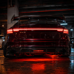 2023-2026 Honda Accord 11th Gen Sequential LED Tail Lights — smoked white low angle rear - T-ACC11-SW