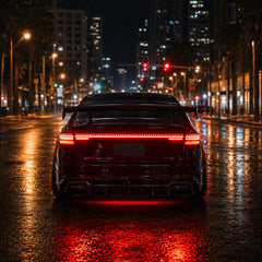 2023-2026 Honda Accord 11th Gen Sequential LED Tail Lights — smoked white night rear view - T-ACC11-SW
