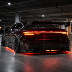 2023-2026 Honda Accord 11th Gen Sequential LED Tail Lights — smoked white side rear45 - T-ACC11-SW