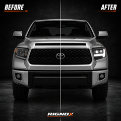 2014-2021 Toyota Tundra LED Dual Projector Headlights — product view 2 — H-TUN14
