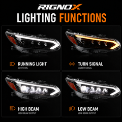 2020-2025 Nissan Sentra LED Projector Headlights — product view 25 - H-SEN20-RY