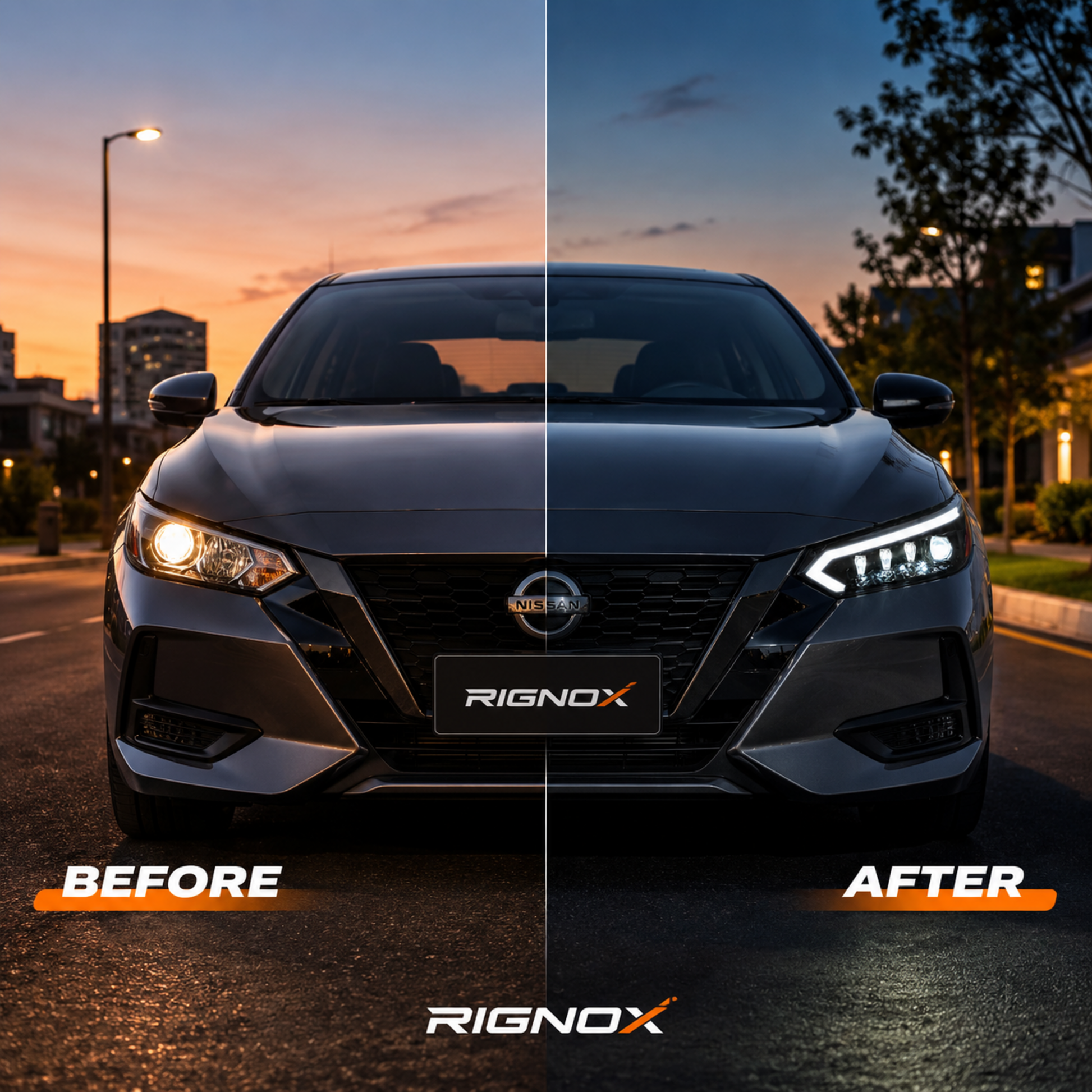 2020-2025 Nissan Sentra LED Projector Headlights — product view 21 - H-SEN20-RY
