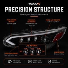 2020-2025 Nissan Sentra LED Projector Headlights — product view 28 - H-SEN20-RY