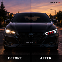 2020-2025 Nissan Sentra LED Projector Headlights — product view 36 - H-SEN20-RGBY