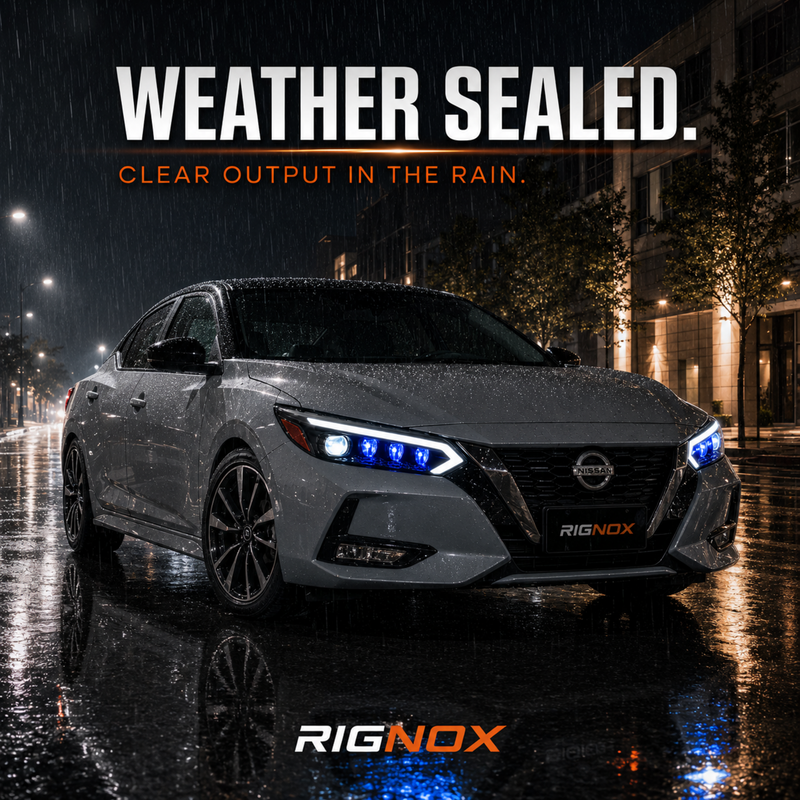 2020-2025 Nissan Sentra LED Projector Headlights — product view 44 - H-SEN20-RGBY