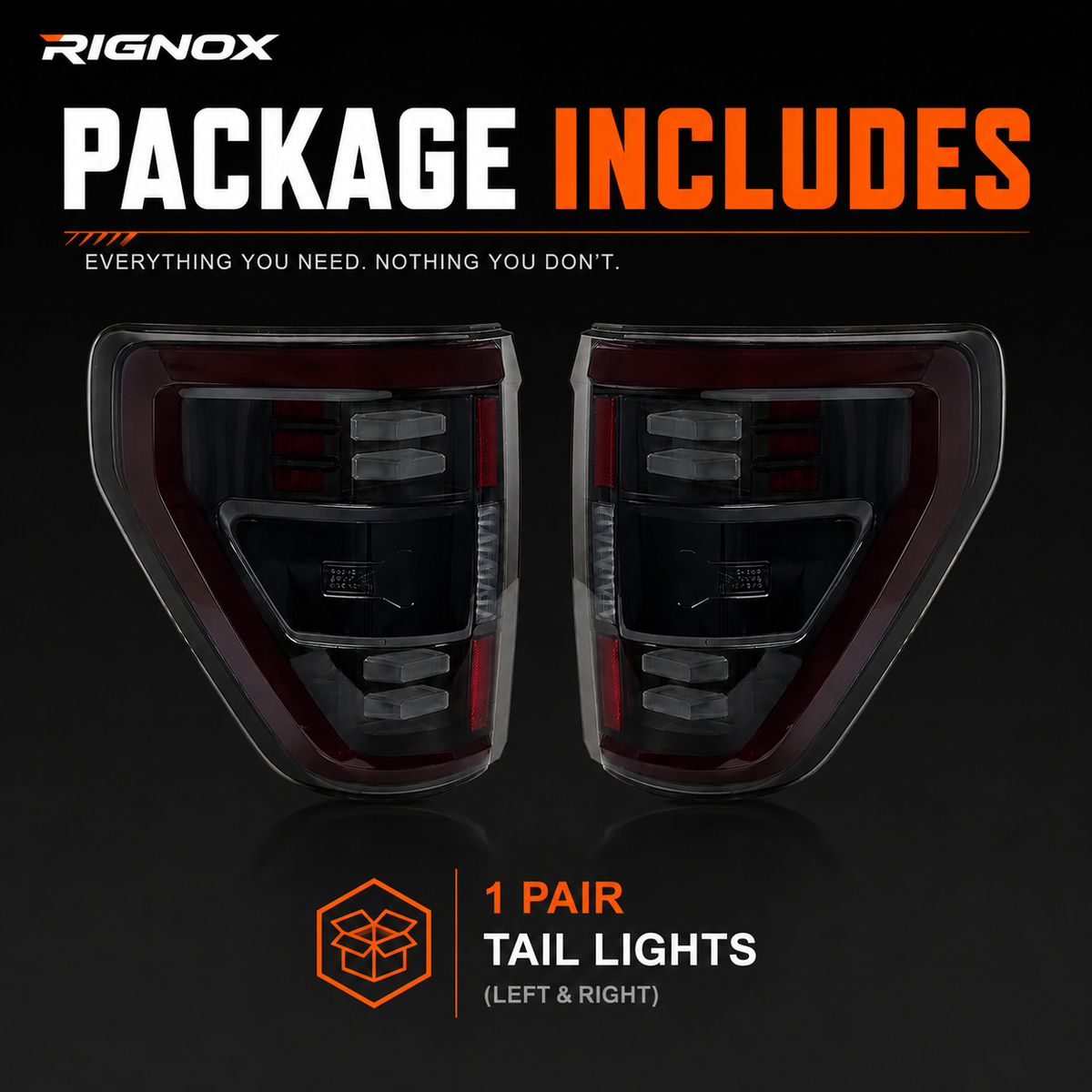 2021-2023 Ford F-150 LED Tail Lights — T-F150-21-XL T-F150-21-MID T-F150-21-HI
