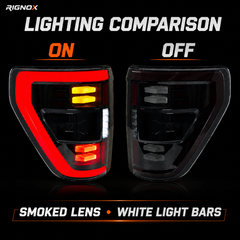 2021-2023 Ford F-150 LED Tail Lights — T-F150-21-XL T-F150-21-MID T-F150-21-HI