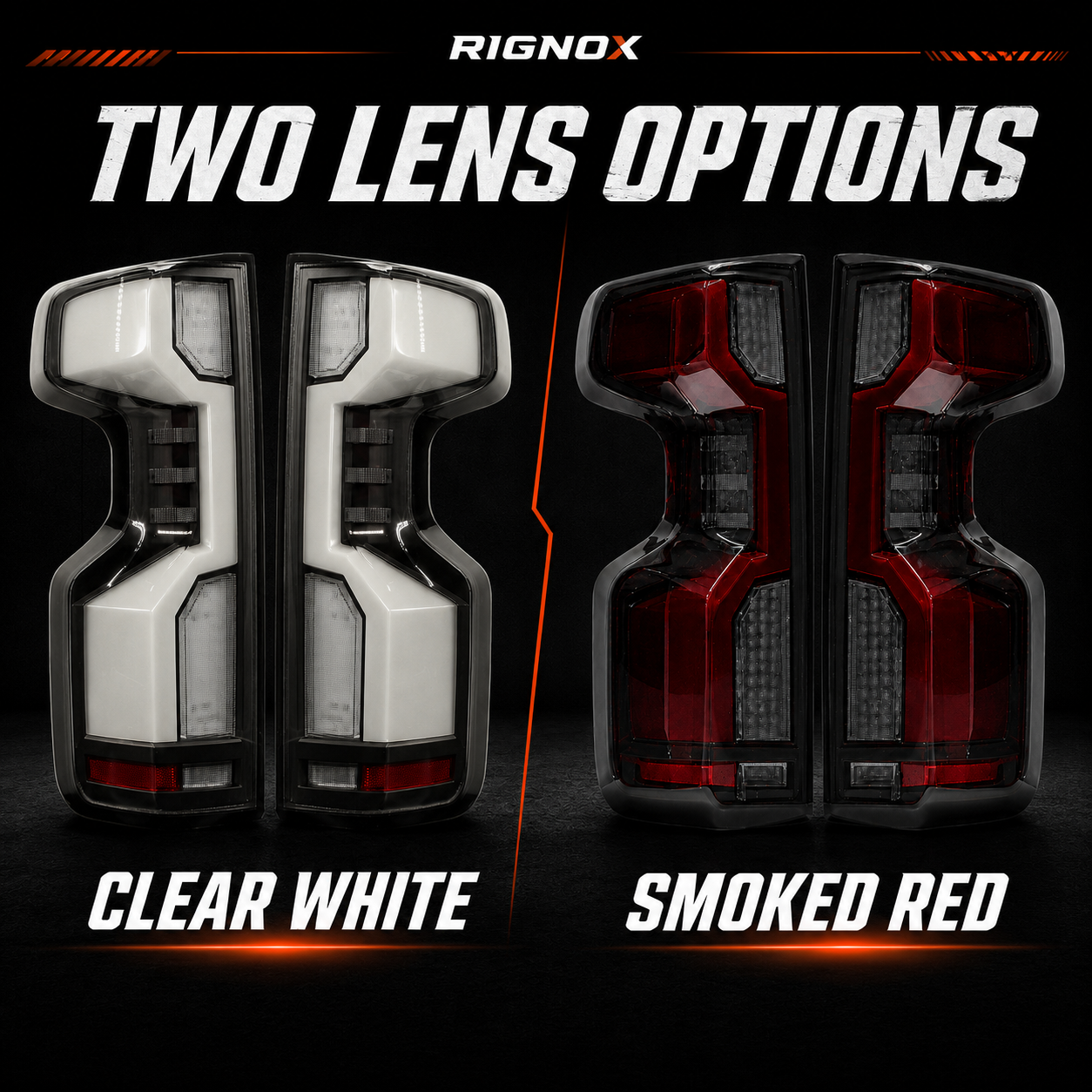 2019-2023 Chevrolet Silverado 1500 Sequential LED Tail Lights — variant comparison no year - T-SILV19-SR