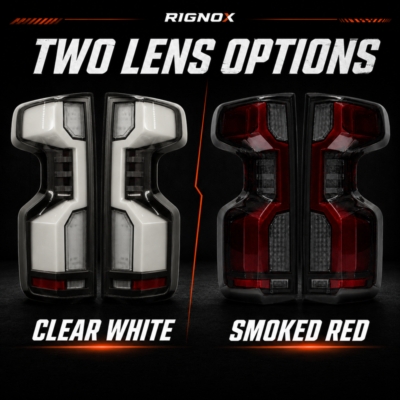 2019-2023 Chevrolet Silverado 1500 Sequential LED Tail Lights — variant comparison no year - T-SILV19-SR